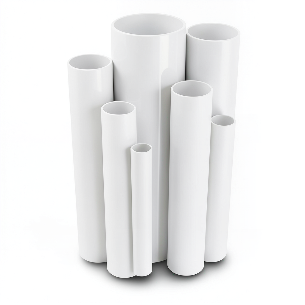 UPVC Pipes Pressure 8.6 Bar Size 2 inch Thickness 1.85 mm White