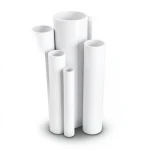 مواسير UPVC ضغط اسمي 11 بار مقاس 1 إنش سمك 1.52 مم لون أبيض