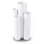 مواسير UPVC ضغط اسمي 11 بار مقاس ½ 1 إنش سمك 1.85 مم أبيض