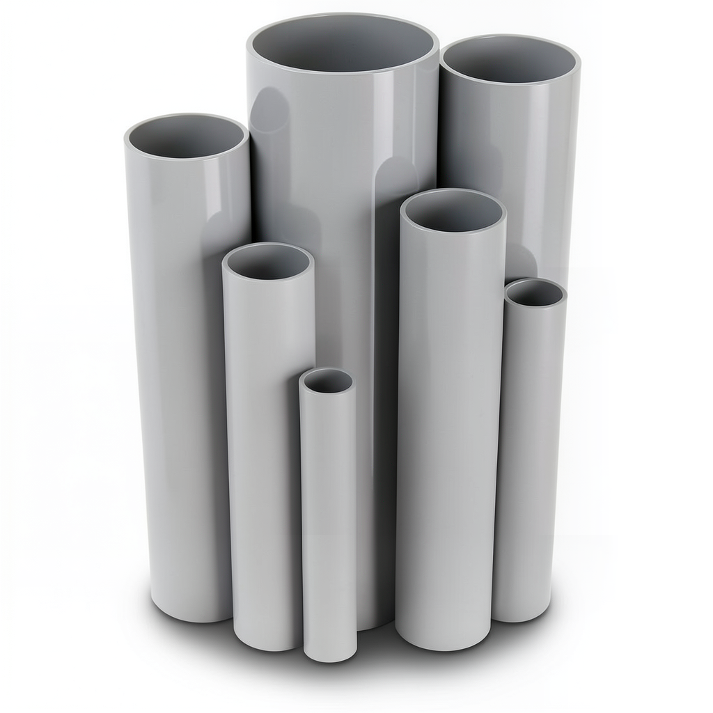 UPVC Pipes Nominal Pressure 11 Bar Size 1¼ inch Thickness 1.63 mm Gray