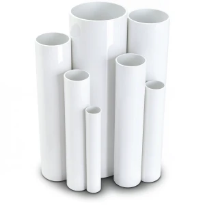 مواسير UPVC مقاس ¾ إنش ضغط اسمي 17.2 بار سمك 1.57 مم لون أبيض