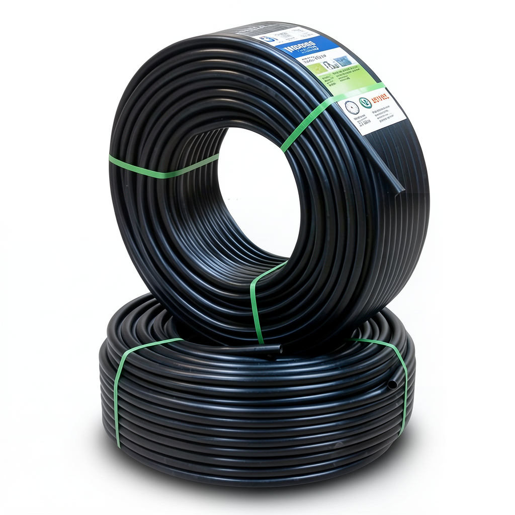 أنابيب HDPE PE 100 ضغط اسمي 16 بار قطر خارجي 50 مم سمك 4.6 مم لون أسود | نيبروبلاست