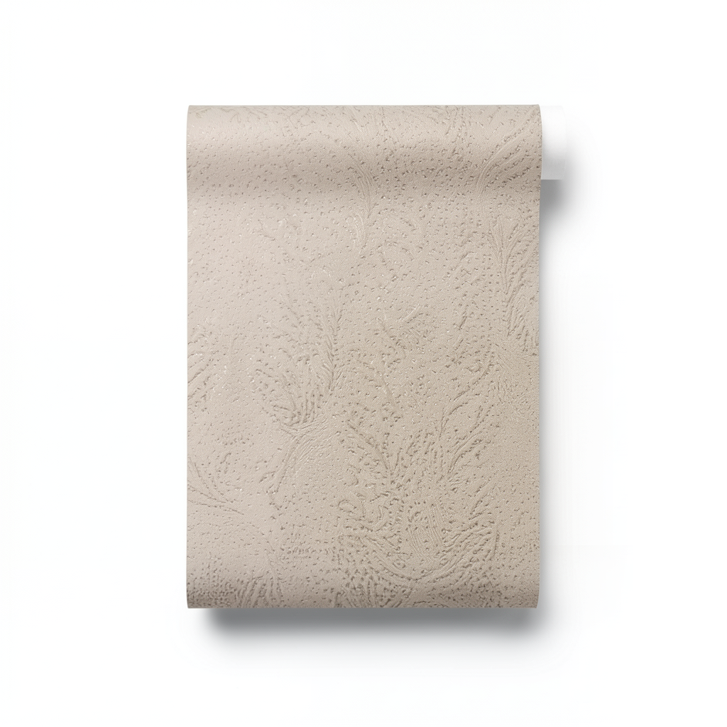 Wallpaper Patterned Design Size 10m×0.53m, Light Brown Color