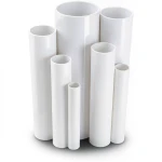 مواسير UPVC ضغط اسمي 17.2 بار مقاس ¼1 إنش سمك 2.49 مم لون أبيض