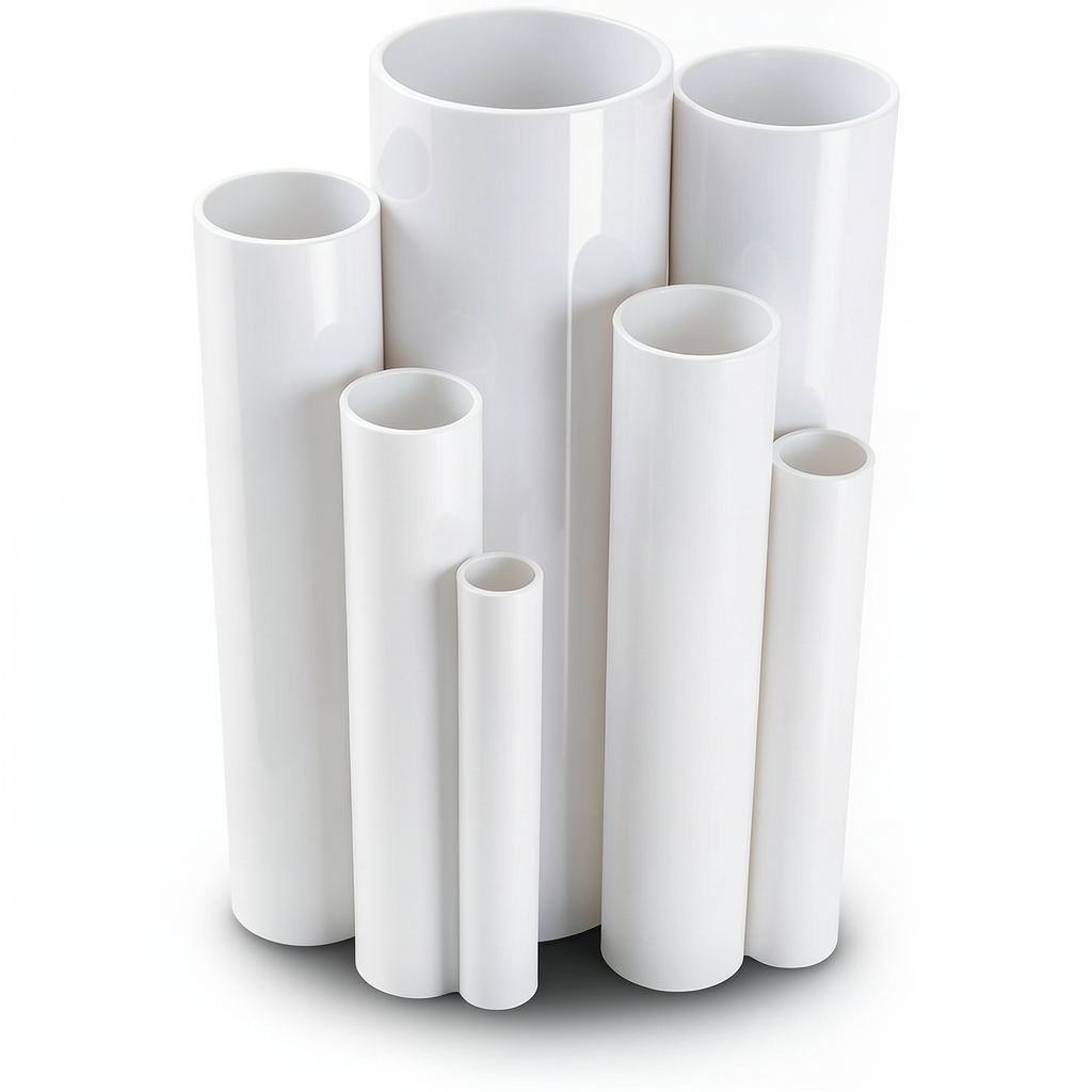 UPVC Pipes Nominal Pressure 17.2 Bar Size 1¼ inch Thickness 2.49 mm White
