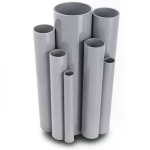 UPVC Pipes 8.6 Bar Pressure Size 1½ Inch Thickness 1.52 mm Gray