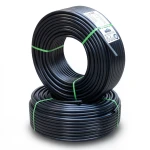 أنابيب HDPE PE 100 ضغط اسمي 16 بار قطر خارجي 125 مم سمك 11.4 مم لون أسود | نيبروبلاست