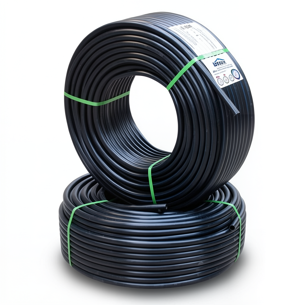 أنابيب HDPE PE 100 ضغط اسمي 16 بار قطر خارجي 125 مم سمك 11.4 مم لون أسود | نيبروبلاست