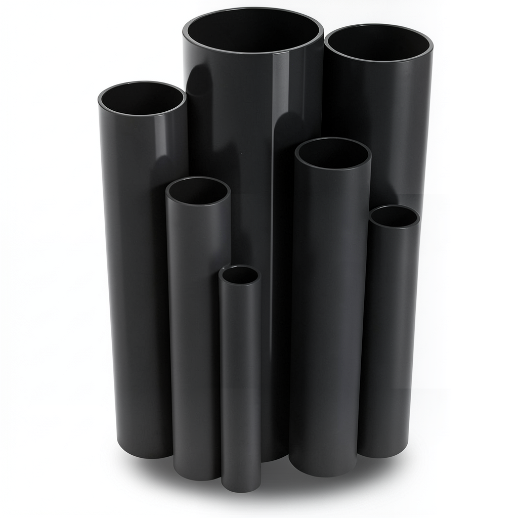 UPVC Pipes 1 Inch Thickness 1.52 mm Pressure 11 Bar Black
