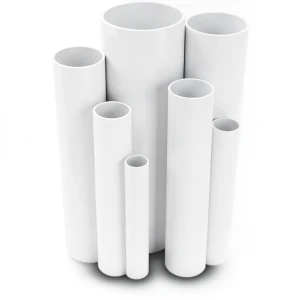 مواسير UPVC ضغط اسمي 11 بار مقاس 1 إنش سمك 1.52 مم لون أبيض