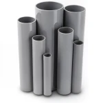 مواسير UPVC ضغط اسمي 11 بار مقاس ¼1 إنش سمك 1.63 مم لون رمادي