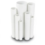 مواسير UPVC مقاس ¼ 1 إنش سمك 2.01 مم ضغط 13.8 بار لون أبيض
