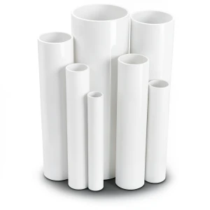 مواسير UPVC مقاس ¾ إنش ضغط اسمي 17.2 بار سمك 1.57 مم لون أبيض