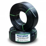 Neproplast HDPE Pipes PE 100 Pressure 12.5 Bar Outside Diameter 40 mm Thickness 3 mm Color Black
