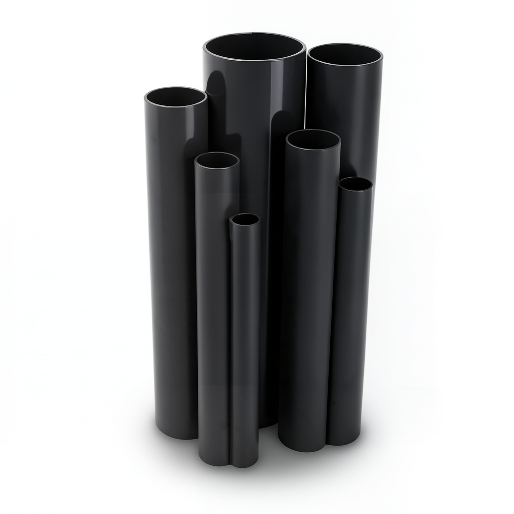 UPVC Pipes Nominal Pressure 8.6 Bar Size 1¼ inch Thickness 1.52 mm Black