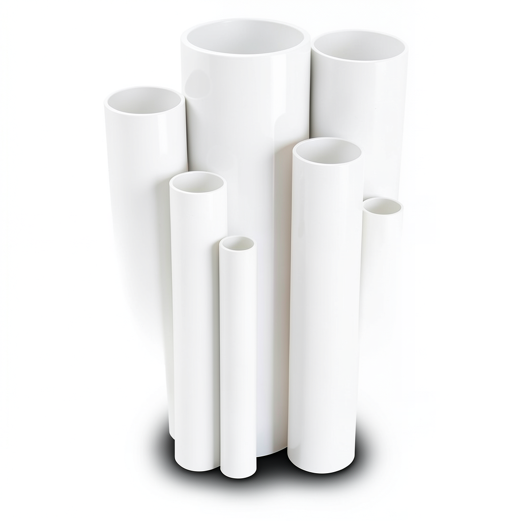 مواسير UPVC ضغط 8.6 بار مقاس 2 إنش سمك 1.85 مم لون أبيض