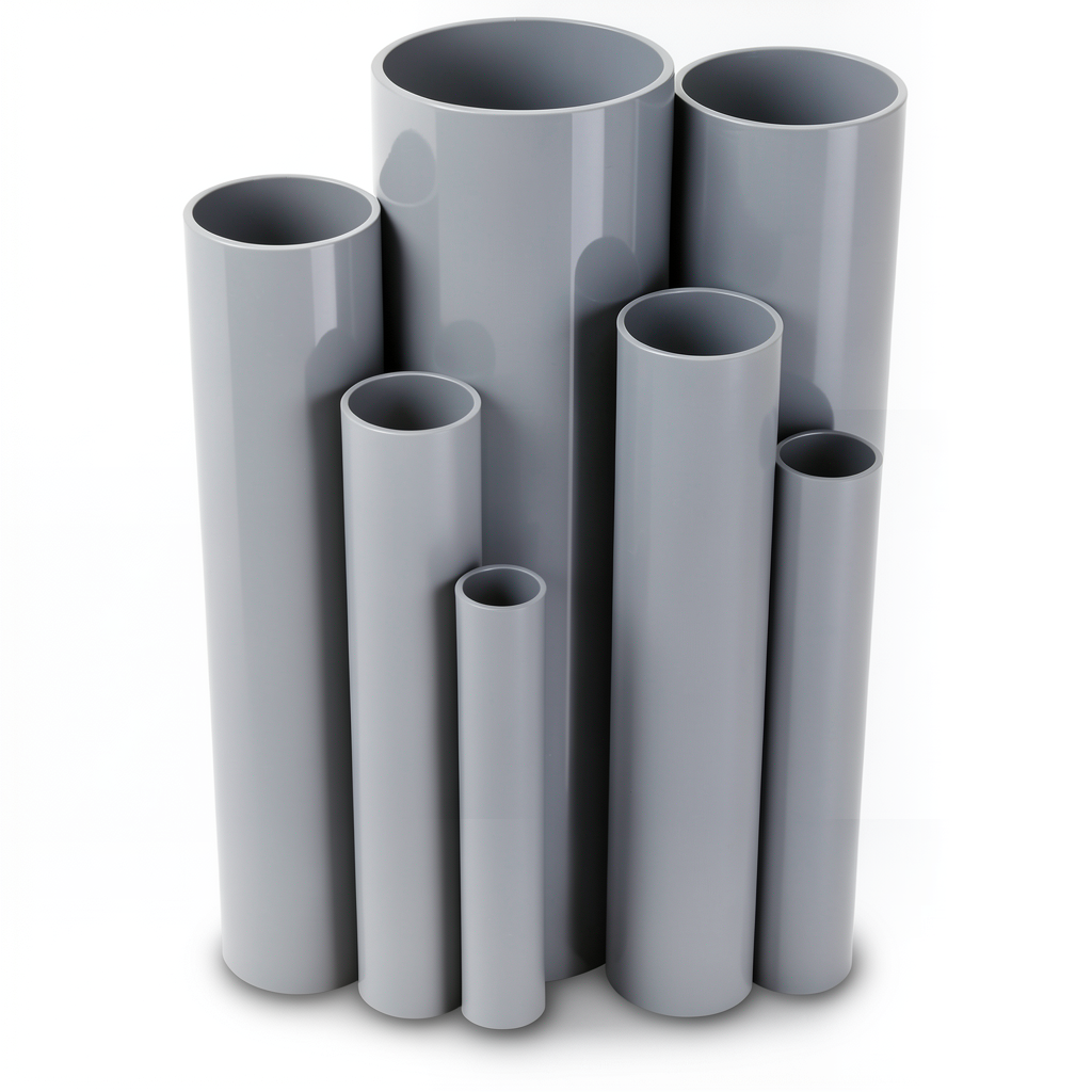 UPVC Pipes Nominal Pressure 11 Bar Size 1 inch Thickness 1.52 mm Gray