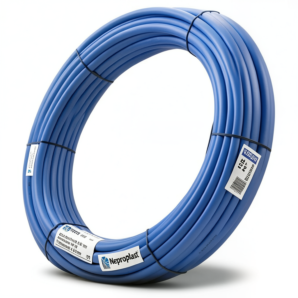 Neproplast HDPE Pipes PE 100 Pressure 16 Bar OD 50 mm Thickness 4.6 mm Blue | NEPROPLAST