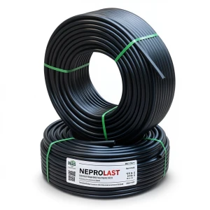 أنابيب HDPE PE 100 ضغط اسمي 16 بار قطر خارجي 50 مم سمك 4.6 مم لون أسود | نيبروبلاست