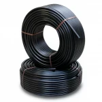 أنابيب HDPE الراجحي  PE 63 ضغط 10 بار قطر خارجي 125 مم سمك 11.4 مم لون اسود