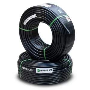 أنابيب HDPE PE 100 ضغط 10 بار قطر 25 مم سمك 1.8 مم لون أسود | نيبروبلاست