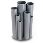 مواسير UPVC ضغط 13.8 بار مقاس ¼ 1 إنش سمك 2.01 مم لون رمادي