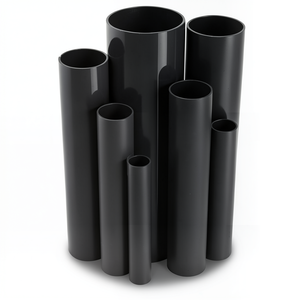 مواسير UPVC ضغط 13.8 بار مقاس ¼ 1 إنش سمك 2.01 مم لون أسود