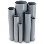 مواسير UPVC ضغط 11 بار مقاس ½ 1 إنش سمك 1.85 مم لون رمادي