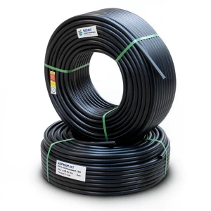 أنابيب HDPE PE 80 ضغط 8 بار قطر خارجي 25 مم سمك 1.8 مم لون أسود | نيبروبلاست