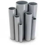 مواسير UPVC مقاس 1 إنش سمك 1.96 مم ضغط 17.2 بار لون رمادي