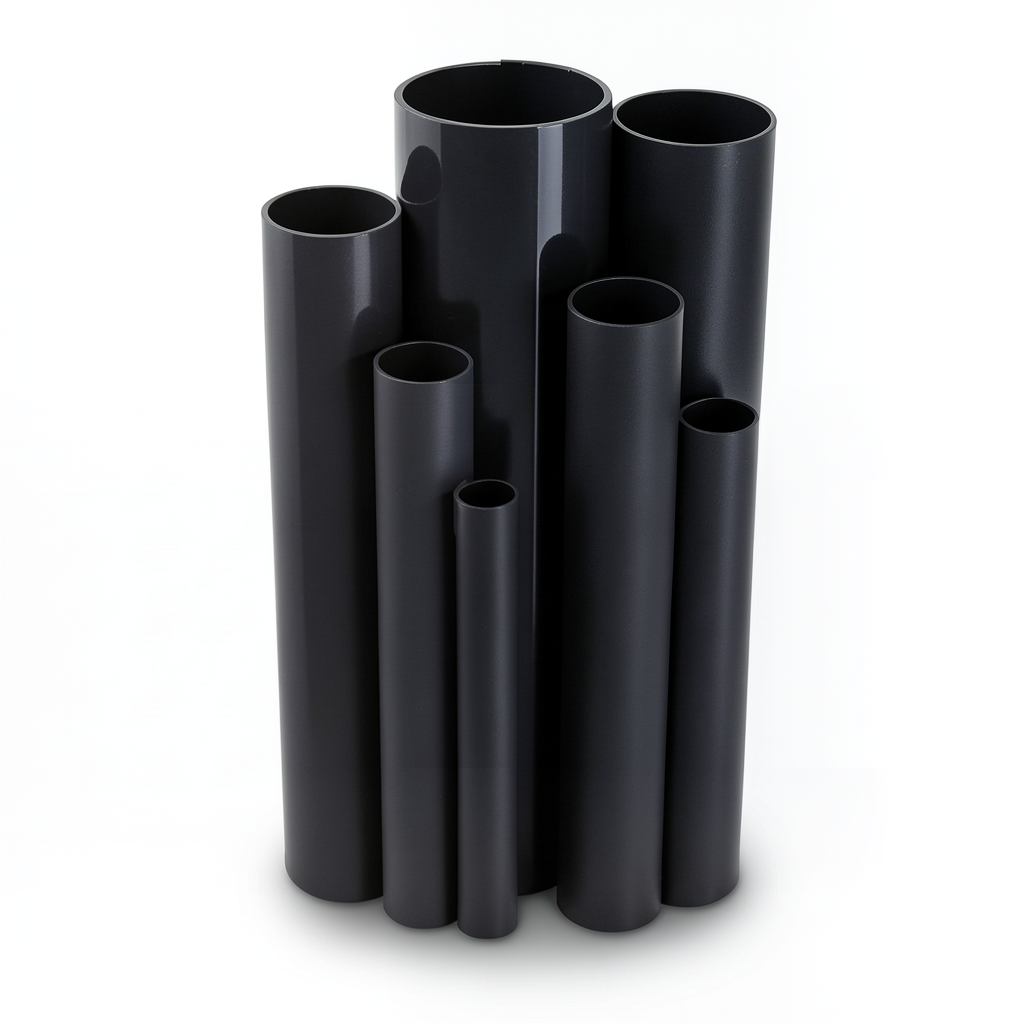UPVC Pipes 1 Inch Size 17.2 Bar Pressure 1.96 mm Thickness Black
