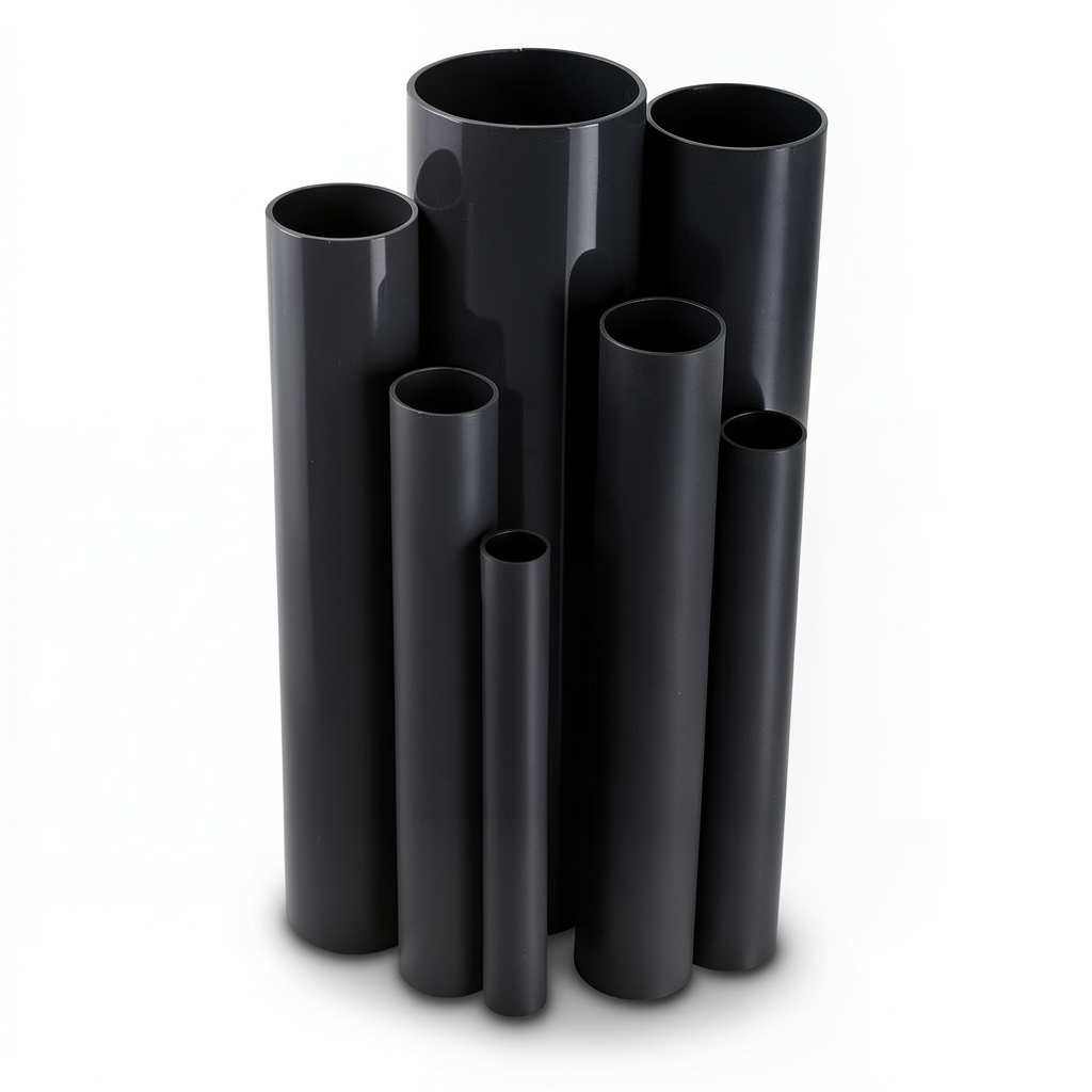 مواسير UPVC ضغط 13.8 بار مقاس ¾ إنش سمك 1.52 مم لون أسود