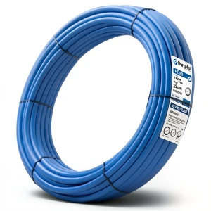 أنابيب HDPE نيبروبلاست PE 80 ضغط 8 بار قطر خارجي 25 مم سمك 1.8 مم لون ازرق | نيبروبلاست