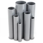 مواسير UPVC مقاس ¾ إنش سمك 1.57 مم ضغط 17.2 بار لون رمادي