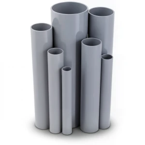 مواسير UPVC مقاس 1 إنش سمك 1.96 مم ضغط 17.2 بار لون رمادي