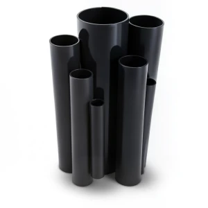 مواسير UPVC مقاس 1 إنش ضغط 17.2 بار سمك 1.96 مم لون أسود