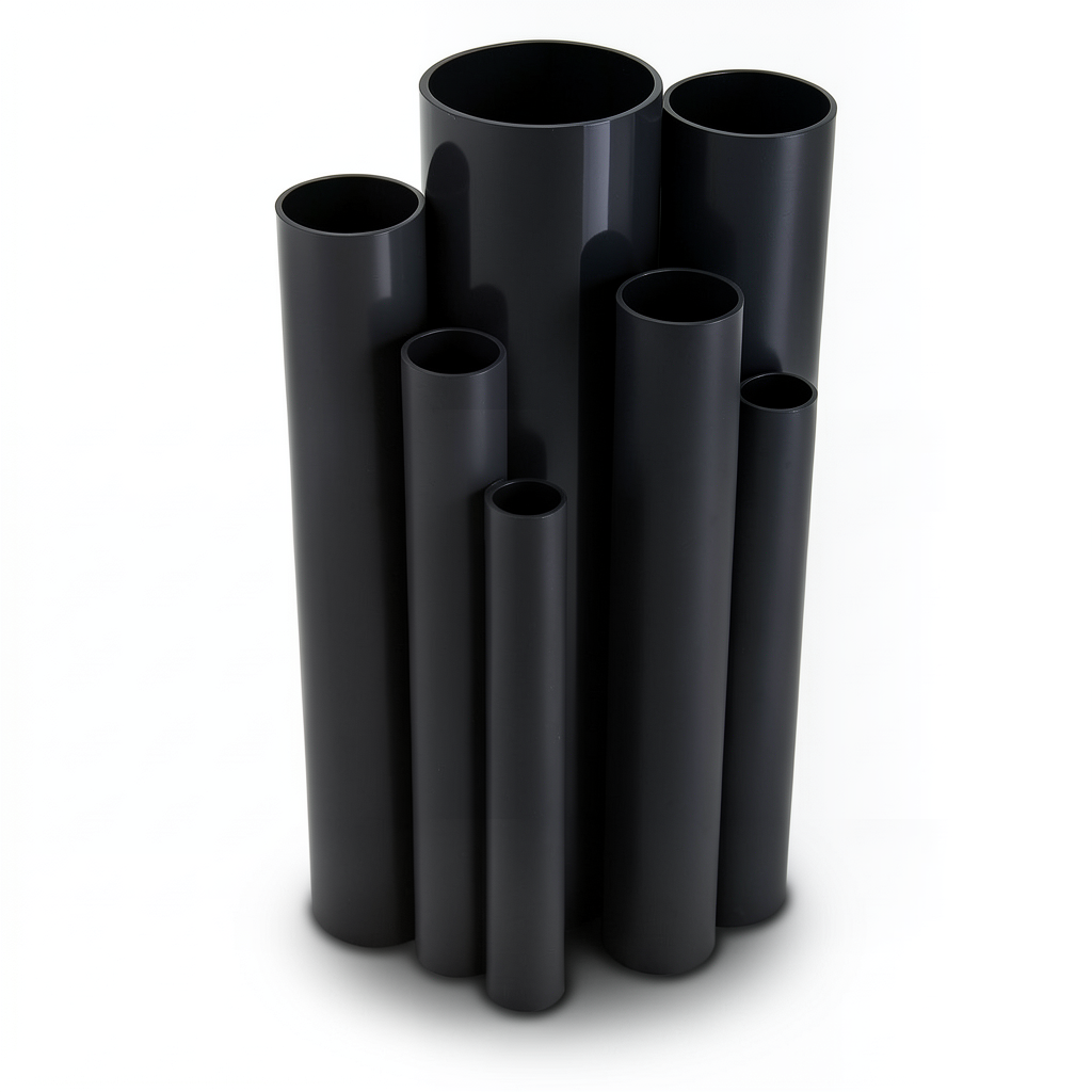 UPVC Pipes Nominal Pressure 8.6 Bar Size 2 inch Thickness 1.85 mm Black