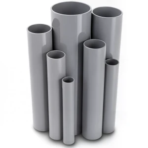 مواسير UPVC ضغط 17.2 بار مقاس ¼ 1 إنش سمك 2.49 مم لون رمادي