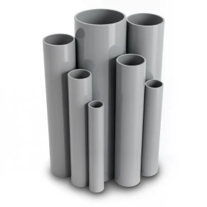 UPVC Pipes Nominal Pressure 17.2 Bar Size 1 ½ inch Thickness 2.84 mm Gray