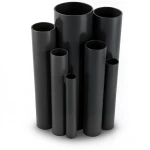 مواسير UPVC ضغط اسمي 17.2 بار مقاس ½ 1 إنش سمك 2.84 مم لون أسود