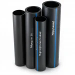 مواسير HDPE  نيبروبلاست PE 100 ضغط 6 بار قطر خارجي 400 مم سمك 14.5 مم لون اسود