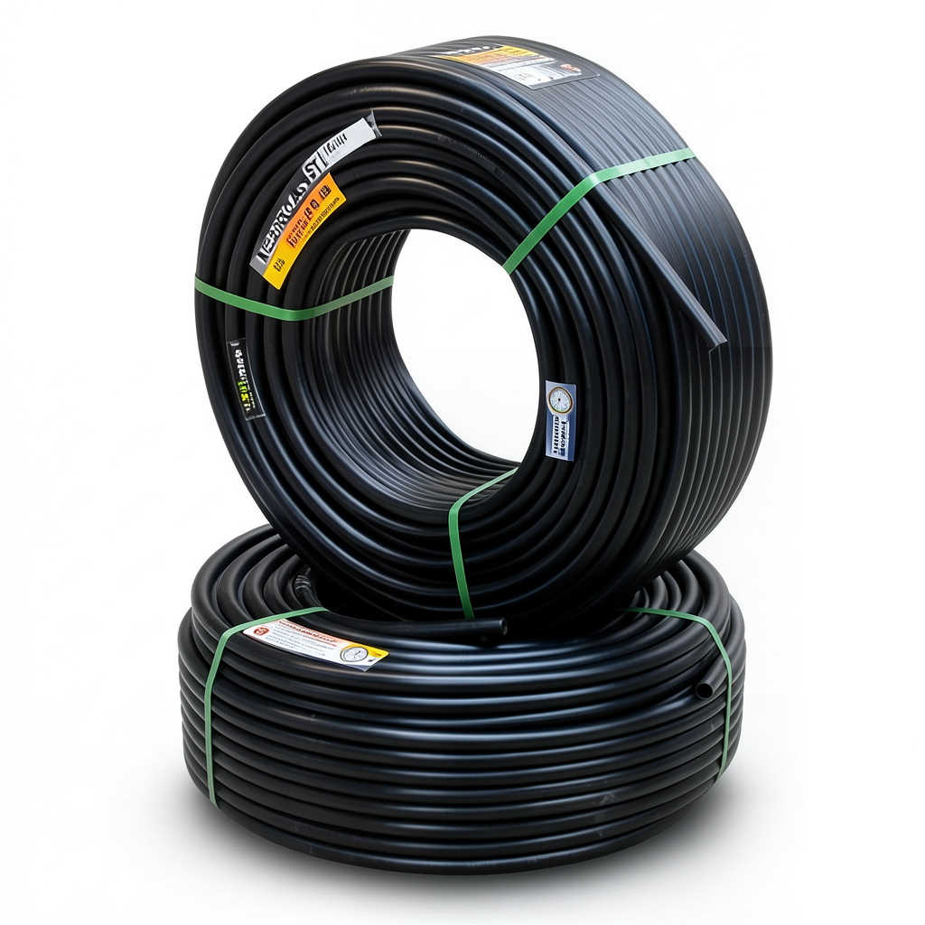 HDPE Pipes PE 80 Pressure 8 Bar 32 mm Diameter 1.9 mm Thickness Black | NEPROPLAST