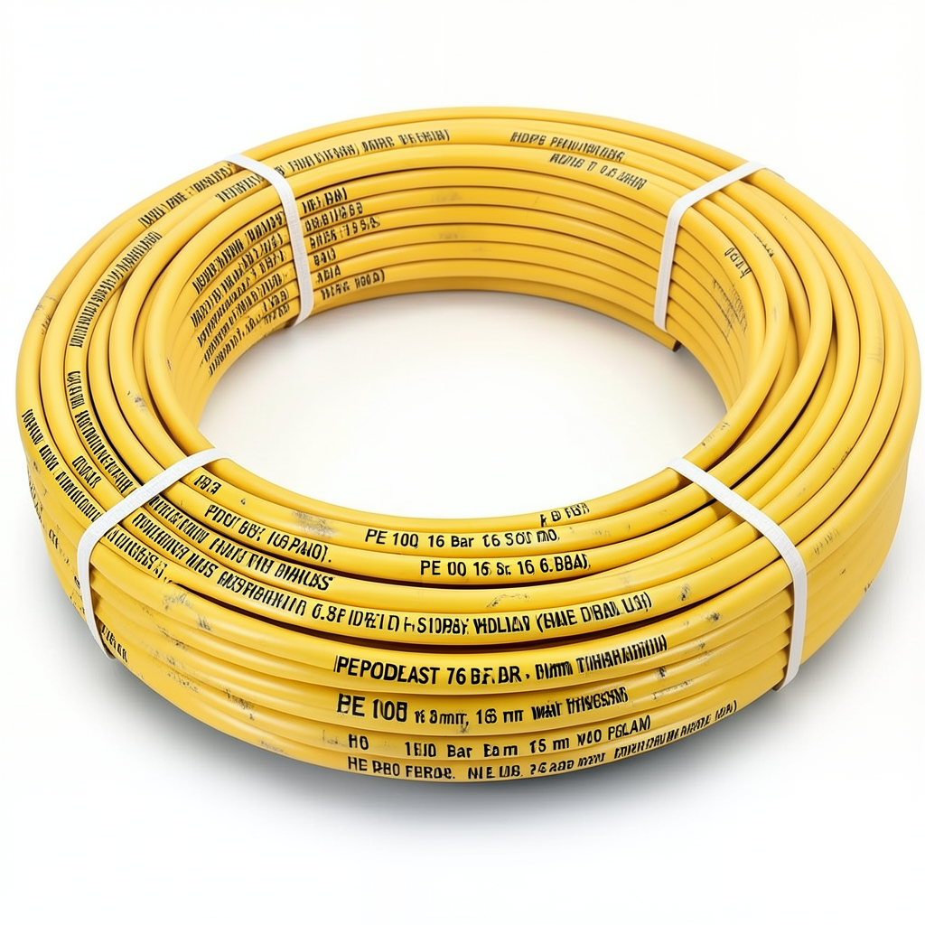 HDPE Pipes PE 100 16 Bar 75 mm Diameter 6.8 mm Thickness Yellow | NEPROPLAST