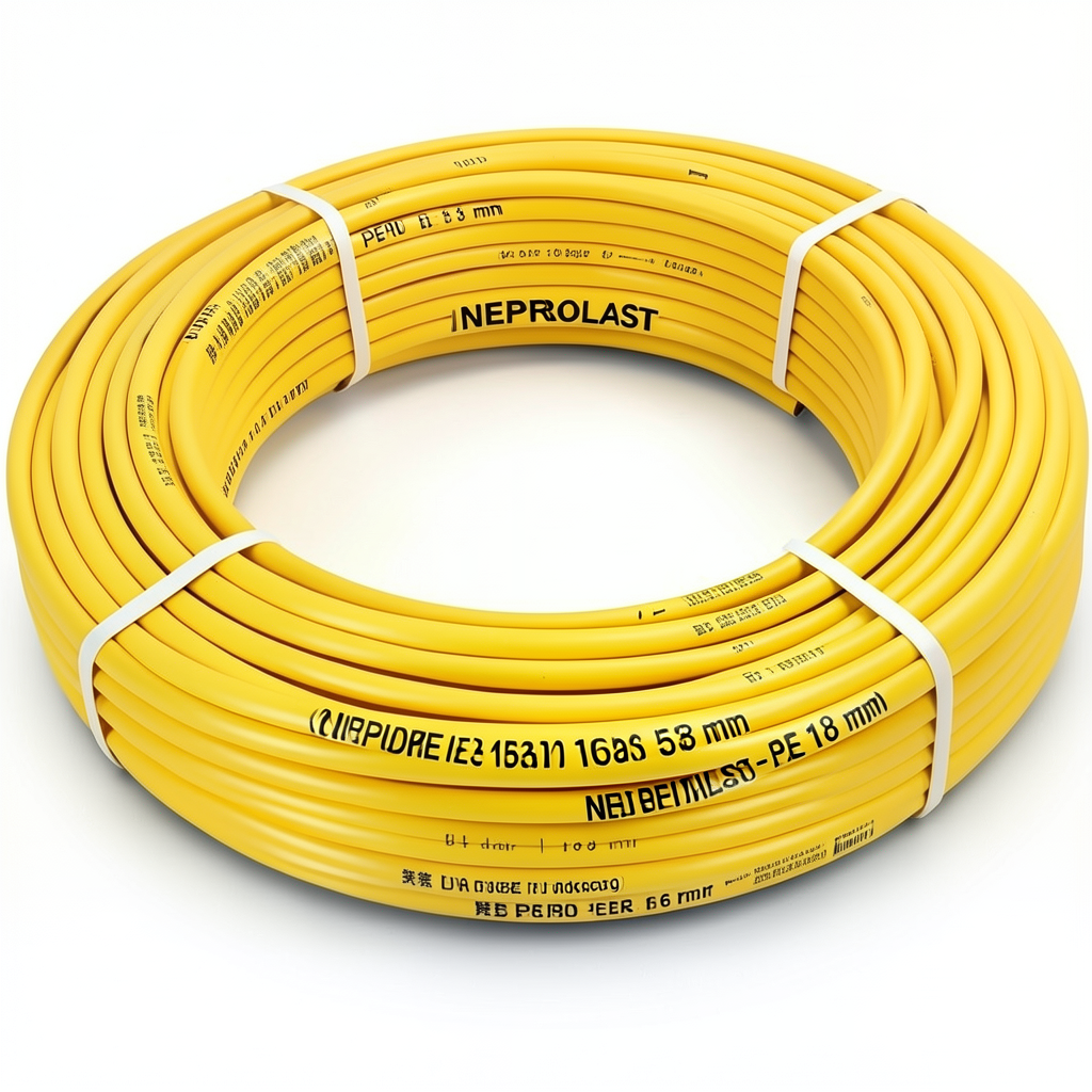 HDPE Pipes PE 100 Pressure 16 Bar Diameter 63 mm Thickness 5.8 mm Yellow | NEPROPLAST