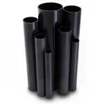 مواسير UPVC ضغط 11 بار مقاس ½ 1 إنش سمك 1.85 مم لون أسود