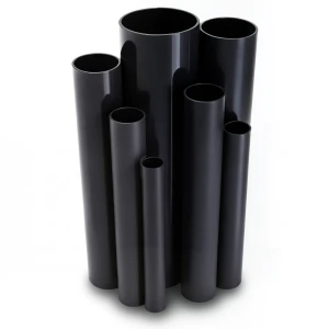 مواسير UPVC ضغط 11 بار مقاس ½ 1 إنش سمك 1.85 مم لون أسود