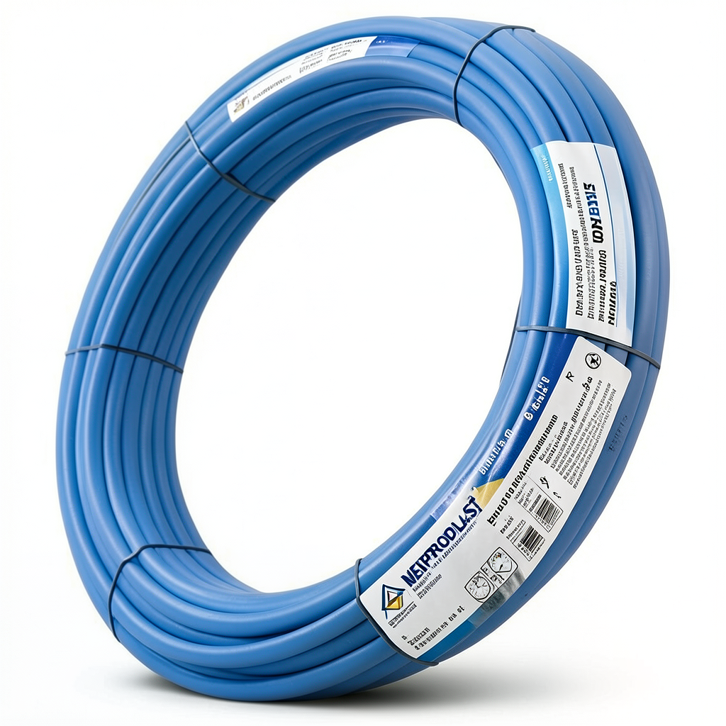 أنابيب HDPE PE 80 ضغط 8 بار قطر 32 مم سمك 1.9 مم أزرق | نيبروبلاست