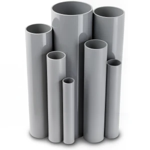 مواسير UPVC مقاس ¾ إنش سمك 1.52 مم ضغط 13.8 بار لون رمادي