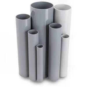 مواسير UPVC ضغط اسمي 13.8 بار مقاس 1 إنش سمك 1.6 مم لون رمادي