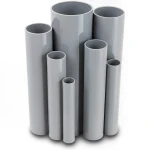 مواسير UPVC ضغط 13.8 بار مقاس ¼ 1 إنش سمك 2.01 مم لون رمادي